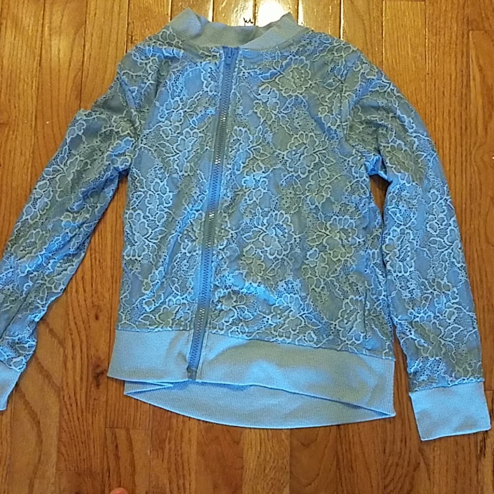 Blue lace jacket